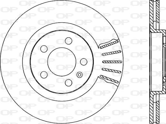 OPEN PARTS Тормозной диск BDA1666.20